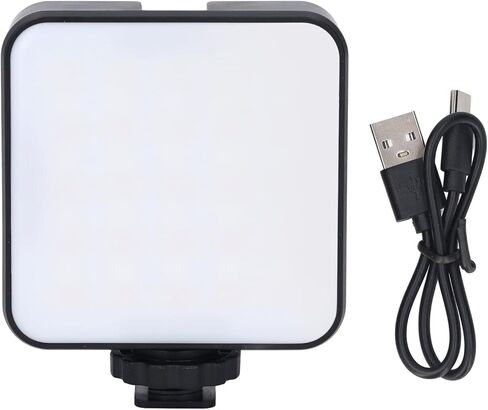 Gowenic RGB LED Video Light ، ضوء الكاميرا LED ، 3 درجة حرارة اللون ، 9 تأثيرات إضاءة FX ، ثقب المسمار 1/4in ، 1500 مللي أمبير في الساعة ضوء كامل اللون التصوير الفوتوغرافي للتسجيل (أسود) in Kuwait