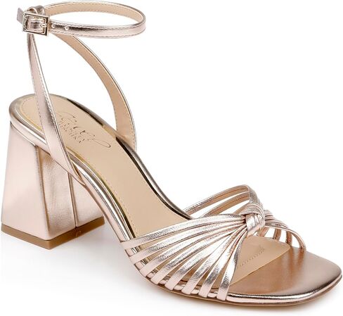 Jewel Badgley Mischka Nariah Cage Block Heel Sandals in Saudi Arabia