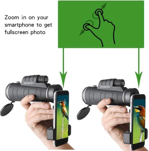 Monoculars Telescope High Power Telescope 40x60 Monocular High Powered Telescope Mobile Phone Telescope - for Bird Watching Hiking Camping Wildlife for Adult Bird Watching Outdoor Binoculars in Saudi Arabia