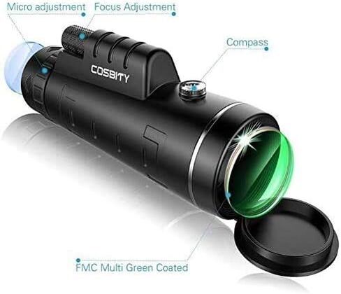 Monoculars Telescope High Power Telescope 40x60 Monocular High Powered Telescope Mobile Phone Telescope - for Bird Watching Hiking Camping Wildlife for Adult Bird Watching Outdoor Binoculars in Saudi Arabia