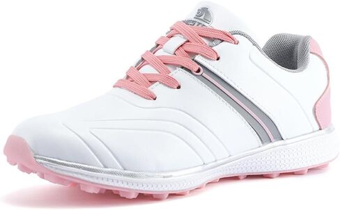 Water-Resistant Golf Shoes for Womens Outdoor Spikeless Golf Footwears Comfort Fashion Leather Walking Trainers in Saudi Arabia