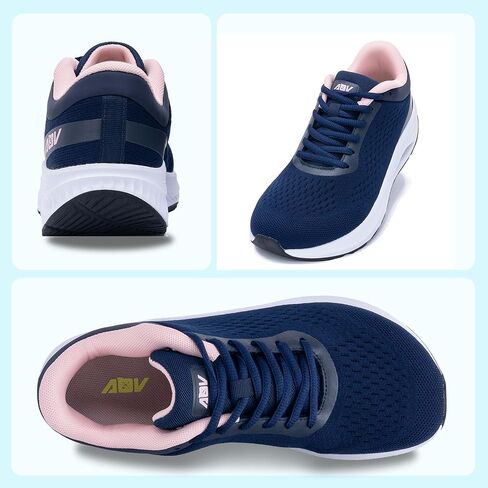 أحذية مشي نسائية ذات مقدمة واسعة مع أحذية تقويم العظام لدعم قوس القدم لأحذية التنس الهوائية لالتهاب اللفافة الأخمصية in Kuwait