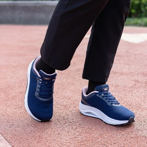 أحذية مشي نسائية ذات مقدمة واسعة مع أحذية تقويم العظام لدعم قوس القدم لأحذية التنس الهوائية لالتهاب اللفافة الأخمصية in Kuwait