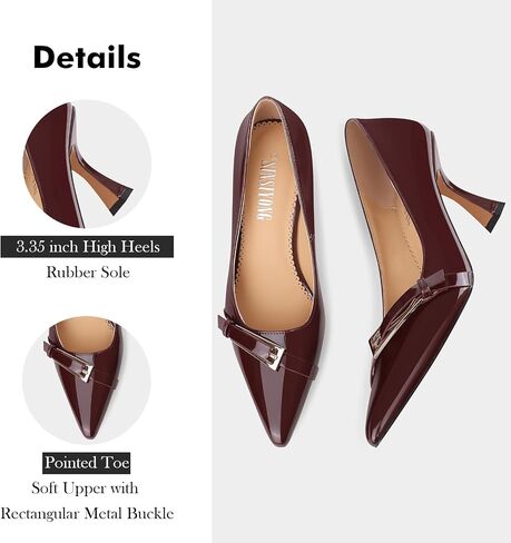 Pumps for Women Pointed Toe High Stiletto Heels Comfortable Work Dress Shoes in Saudi Arabia