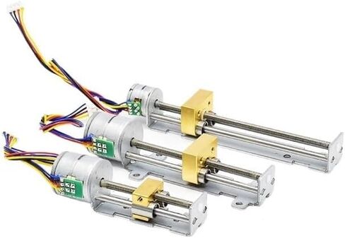 DC 5V/ 12V LED LIDE COPPER NUT SLIDER STEPPER STEPPER Electronic Starter 2-Phase 4-Ware 22mm/ 35mm/ 55mm/ 80mm Stroke DIY 3D Printer (C 80mm Stroke) in Saudi Arabia