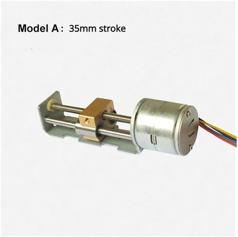 DC 5V/ 12V LED LIDE COPPER NUT SLIDER STEPPER STEPPER Electronic Starter 2-Phase 4-Ware 22mm/ 35mm/ 55mm/ 80mm Stroke DIY 3D Printer (C 80mm Stroke) in Saudi Arabia