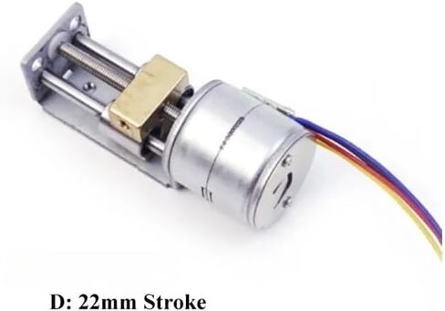 DC 5V/ 12V LED LIDE COPPER NUT SLIDER STEPPER STEPPER Electronic Starter 2-Phase 4-Ware 22mm/ 35mm/ 55mm/ 80mm Stroke DIY 3D Printer (C 80mm Stroke) in Saudi Arabia