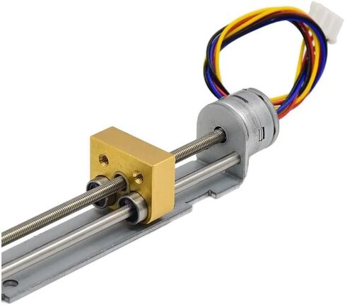 DC 5V/ 12V LED LIDE COPPER NUT SLIDER STEPPER STEPPER Electronic Starter 2-Phase 4-Ware 22mm/ 35mm/ 55mm/ 80mm Stroke DIY 3D Printer (C 80mm Stroke) in Saudi Arabia