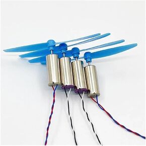 4pcs 8.5mm*20mm 8520 cw+ccw lectronic legrter مع سرعة عالية للمروحة لـ 120 120 مم DIY QX80 QX95 QX110 FPV RC Quadcopter Frame (مجموعة زرقاء)