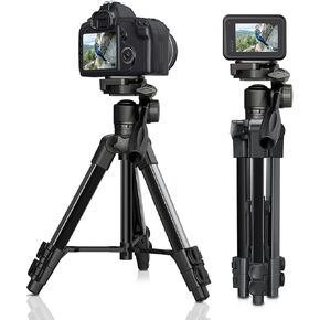 Camera Tripod for Camera, 66.7 Inch Patented 3-Way Rotating Portable Cameras Stand Professional Travel Phone Camera Mount Monopod for Cameras, Smartphones, Suitable for Various Live Vlogging
