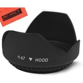67mm Tulip Flower Lens Hood for Canon EF-S 10-18mm f/4.5-5.6 is STM Lens