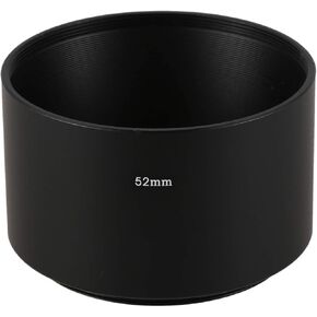 Camera Filter Screw-in Mount 52mm Metal Tele Lens Hood Shade