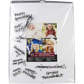11" x 14" White Signature Mat By Studio Décor - Acid Free Mat Board for Pictures, Documents, Certificates, Artwork, and Prints - 1 Pack