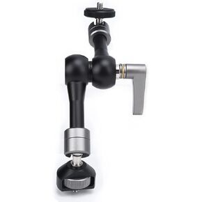 5 Adjustable Magic Arm | 360° Articulating Friction Joint for Filming Tools | Compatible with Microphones/Lights/Monitors | One - Key Lock & Aluminum Alloy Body