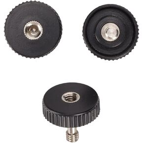 1 / 4in Male Female Screw Adapter 3PCS | Quick Release Thumb Knob for Camera/Flash Bracket | Exact Aluminum Alloy Construction