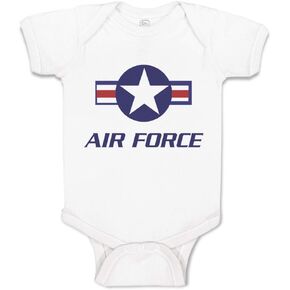 Cute Rascals Baby Bodysuit Air Force Boy & Girl Baby Clothes Funny Cotton