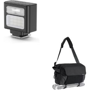 ULANZI SL02 Mini Flash Speedlite with Video Light+ULANZI BP11 8L Camera Sling Bag