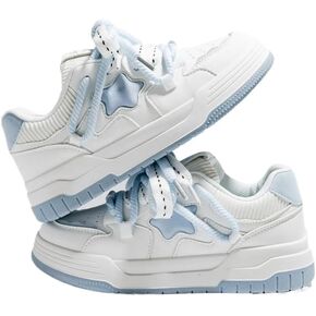 Cute Dopamine Star Shoes - Y2K Kawaii Chunky Sneakers for Women & Girls, Comfy Orthopedic Soft Cushion Casual Streetwear for Back to School, Beach Travel, Birthday Gifts, Retro Minimalist All-Match