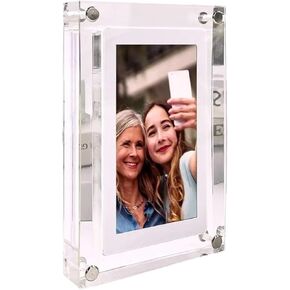 5 Inch Acrylic Digital Photo Frame with IPS Screen, 2GB Memory, 1000mAh Battery, Video & Picture Playback, Volume Control