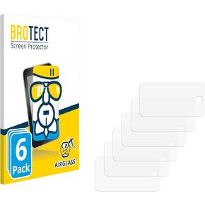 Glass Screen Protector Film Compatible with Burg Wächter eGuard DG 8100 (6 Pack) - Glass-Foil 9H Protection [Scratch Resistant, High Clarity]