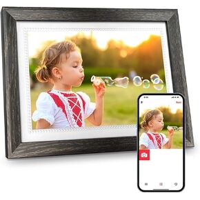 WiFi Digital Photo Frame 10.1 Inch, 32GB Memory, 1280x800 IPS LCD Touch Screen, Playable Video, Smart Picture Frame