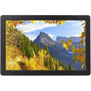 13.3 Inch Smart WiFi Digital Photo Frame, Android Touch Screen, HD 1280x800 Display, Wireless Remote, Black