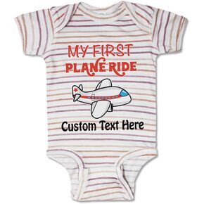 Cute Rascals Baby Bodysuit My First Plane Ride Pilot Boy & Girl Baby Clothes Funny Cotton