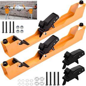 DW7231 Miter Saw Mounting Brackets, Compatible with DEWALT DW723, DWX723, DWX724, and DWX725 Stands (N087371), With 2 PCS Clips with Miter Saw Mounting Brackets