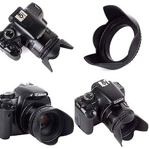 Pro Hard Lens Hood with Collar Clamp for Canon XA15 XA11 Vixia HF G21