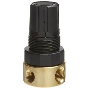 Parker R364-02C Regulator, Relieving Type, 0-125 psi Pressure Range, No Gauge, 10 scfm, 1/4" NPT