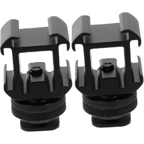 2sets Professional Hot Shoe Base Mount Adapter Kit for Cameras Design for and Video Recording Compact and Lightweight