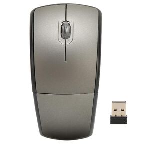 Folding Wireless Mouse - Compact 2.4G Wireless Design for Travel, High Precision 1600DPI for Office and Gaming Use