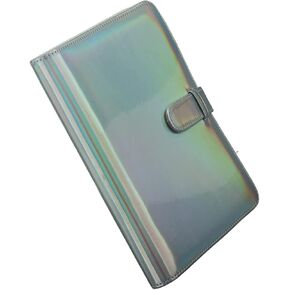 Yosoo Mini Photo Album, Small Photo Album PU and PVC with 256 Pockets for (Silver)