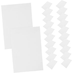 DOITOOL Photo Protector Film Holographic Self-Adhesive Lamination Sheets for Menus and Office Supplies Clear Certificate Protectors Rigid Print Sleeves