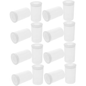 popetpop 200pcs حامل علبة أفلام بلاستيكية شفافة مع أغطية حاويات تخزين محكمة
