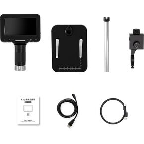 1-1000X Magnification Microscope 4.3Inch Screen USB Stereo Microscope Camera LCD Digital Coin Microscope Magnifier