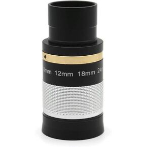 Telescope Eyepiece 8-24Mm Fully Metal Goles with Fmc Broadband Hd Green Film for Astronomical Observation