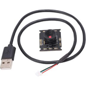 0.3MP Camera Module Webcam with USB Cable, Drive Effortless, No Distortion Lens, Compatible with WinXP/7/8/10, OSX, Clearer Video for Wide Applications