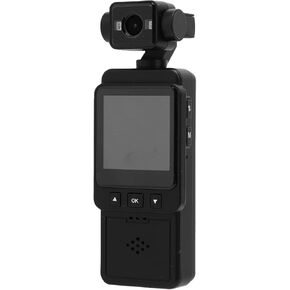 كاميرا yunseity 1080p vlogging ، كاميرا جيب مع عدسة قابلة للتدوير 360 درجة ، شاشة LCD ملونة ، مع المشبك ، كاميرا الفيديو التي يمكن ارتداؤها wifi مع اكتشاف الحركة للتنزه في السفر