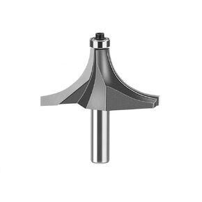 WSOOX 1" Radius Round Over Bit with 1/2-Inch Shank Roundover Edge Forming Router Bit Large Rounding Over Bit