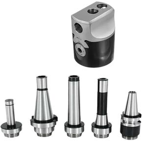 A Set MT2 MT3 MT4 C20 C25 BT30 BT40 NT30 NT40 R8 M10 M12 M16 + F1 2 Inch 50 Boring Head 12mm Boring Bar for Milling Machine Tool(No Boring Rod,BT40-F1-12)