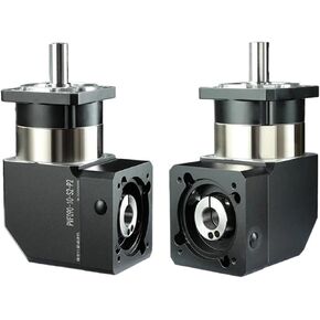 1pcs 90 Degree Right Angle Reducer Gear 10 ≤Arcmin Ratio 3:1~100:1 for Nema23/Nema34 60/80/90/110/130mm Servo Motor Gearbox(Ratio 15 to 1)
