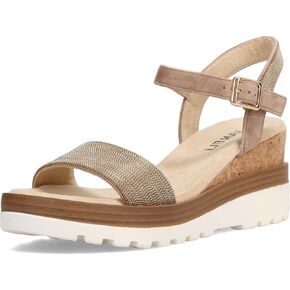 VANELi Womens Cedra Metallic Rhinestone Casual Sandals Casual Mid Heel 2-3" - Brown