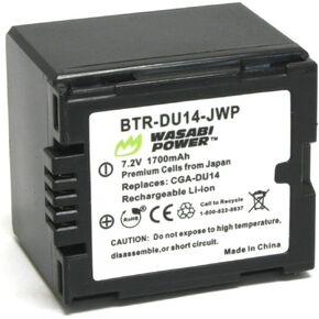 بطارية Wasabi Power لـ Panasonic CGA-DU12 ، CGA-DU14 ، VW-VBD120 ، VW-VBD140