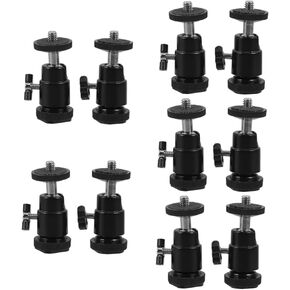 DOITOOL 2sets 2pcs Camera Tripod Ball Head Mount Rotating Aluminium Alloy Accessory for Projectors and DSLR Lightweight and Durable Design Stable Support for Photography 2pcs*2