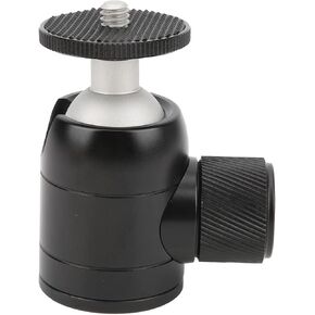 VT - 30 Aluminum Alloy Mini Ball Head | 360 Degree Rotating Tripod Head for SLR Cameras/Smartphones/Action Cameras | 1 / 4in Screw Mount, 135° Universal Tilt