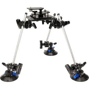 PROAIM Megagrip Car/Vehicle Camera Mount with Ball Leveling Camera Platform, 6" Suction Cups. 360° Rotatable Clamps & Safety Belt. Payload up to 15kg/30lb (CM-MGGP-BG)