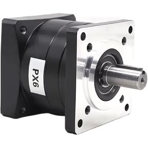 Reducer 3:1,5:1,10:1,64:1,100:1~216:1 Reduction Gear for 60/80/110/130/180 Flange Servor Motor Step-Down Gearbox(Ratio 144 to 1)