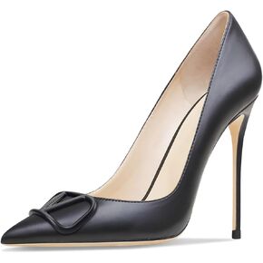 Women's Pointed Toe Shallow Mouth Sexy Square Buckle Rhinestones 10cm Stiletto Heels Slip-on Wedding Party Banquet Big Size Shoes in Kuwait