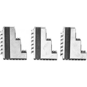 3 Pcs K11-125 Internal Jaw 5in Chuck 20CrMnTi High Strength Long Service Life Chuck Jaw Machine Tool Accessories Drill Chuck